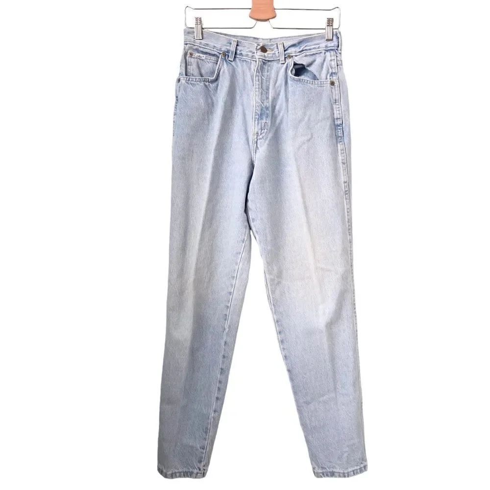 Vintage Chic Mom's Light Wash Jeans with Pockets in Size 12 Made in USA